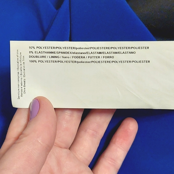 Joseph Ribkoff Women's Royal Blue Lightweight Layered Sheath Dress NWOT Size 8 - Picture 13 of 13